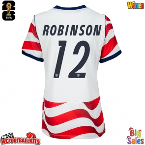 United States Miles Robinson #12 Replica Home Stadium Shirt for Women World Cup 2026 Short Sleeve